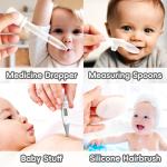 Baby Grooming Kit, Infant Safety Care Set with Hair Brush Comb Nail Clipper Nasal Aspirator,Baby Essentials Kit for Newborn Girls Boys