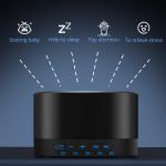 Soothing Sounds Memory Function 32 Levels of Volume Powered by AC or USB and Sleep Sound Timer Therapy for Baby Kids Adults Black