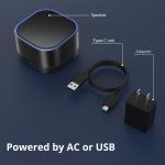 Soothing Sounds Memory Function 32 Levels of Volume Powered by AC or USB and Sleep Sound Timer Therapy for Baby Kids Adults Black