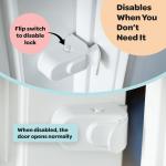 Door Lock Kids Can't Reach or Defeat Works With Door Knob, Lever or Handle - Childproof Safety Locks are Toddler,
