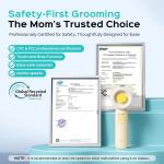 Baby Nail Trimmer Electric,Baby Nail Clipper Gentle, Quiet with 360° Light, Safe for Sleep Time Grinding,16-in-1 Kit for Newborn