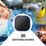 Soothing Sounds Memory Function 32 Levels of Volume Powered by AC or USB and Sleep Sound Timer Therapy for Baby Kids Adults Black